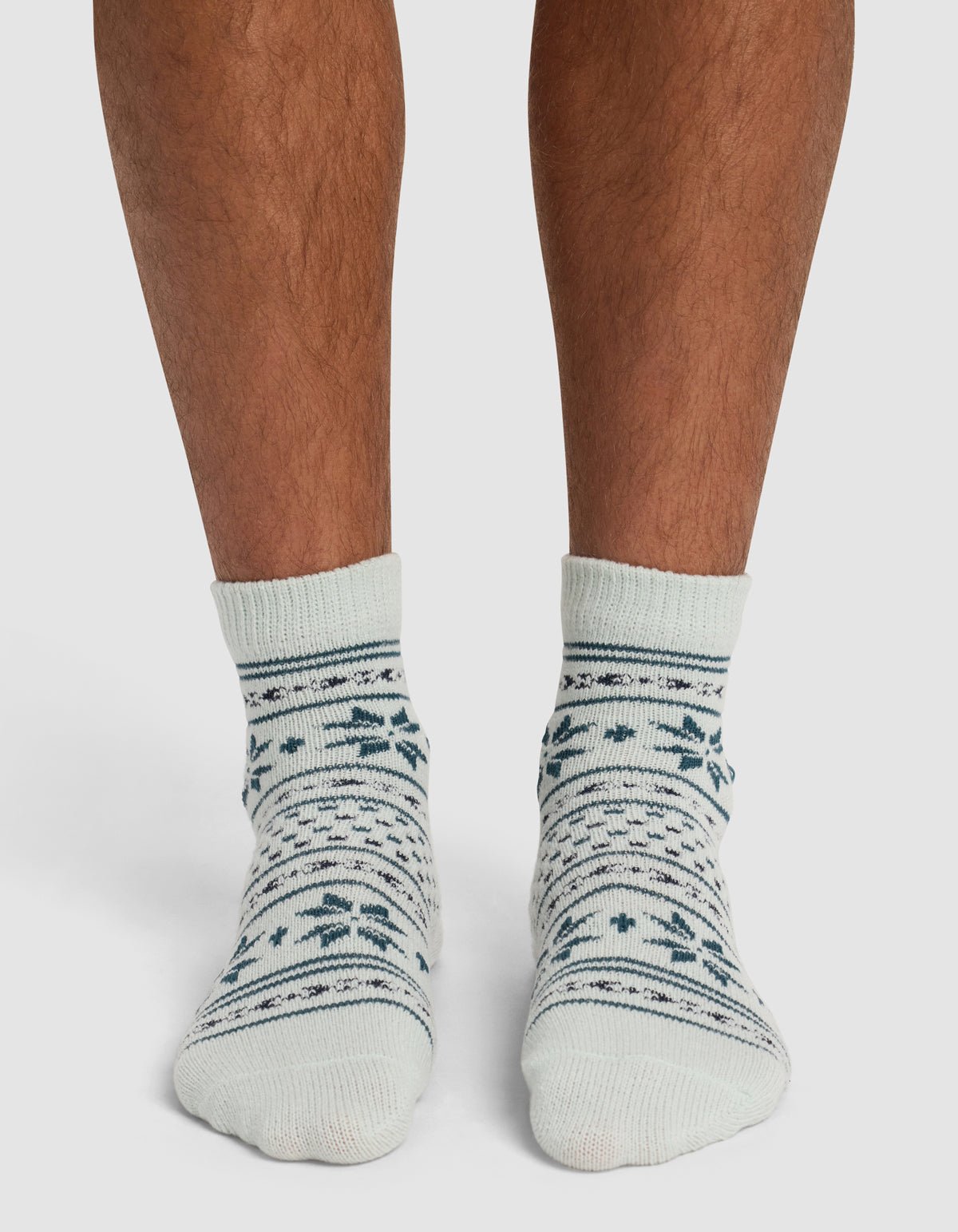 The Snowflake Plush Modern Crew Sock - Image 6