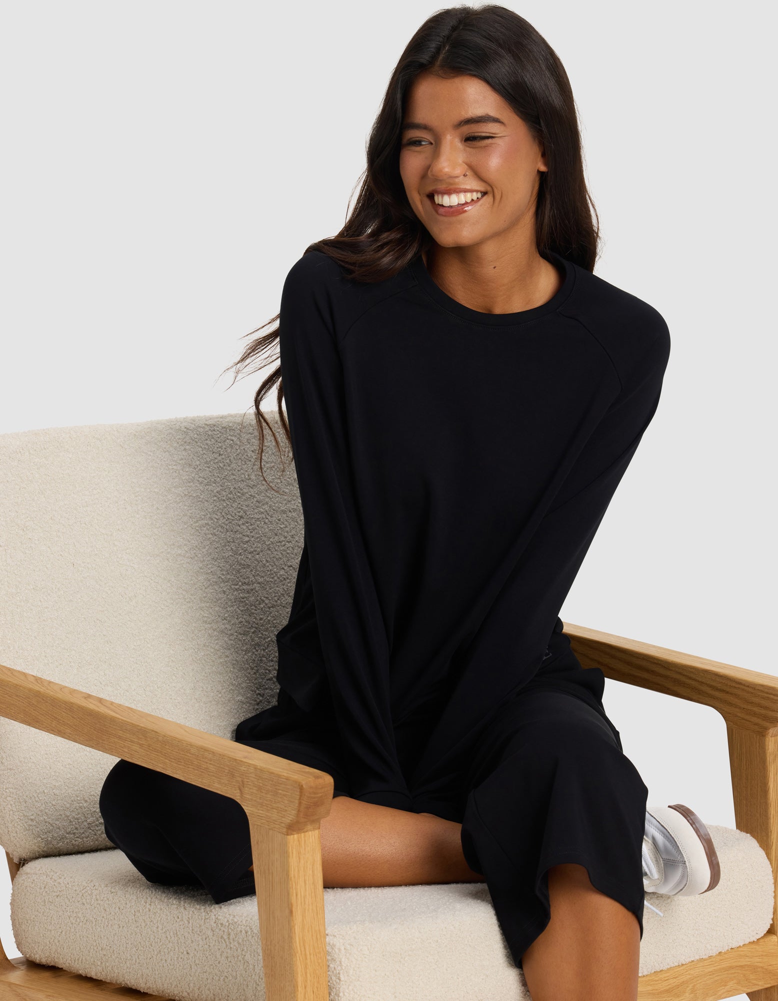 Women's Brushed Bamboo Pullover Crew - Image 22