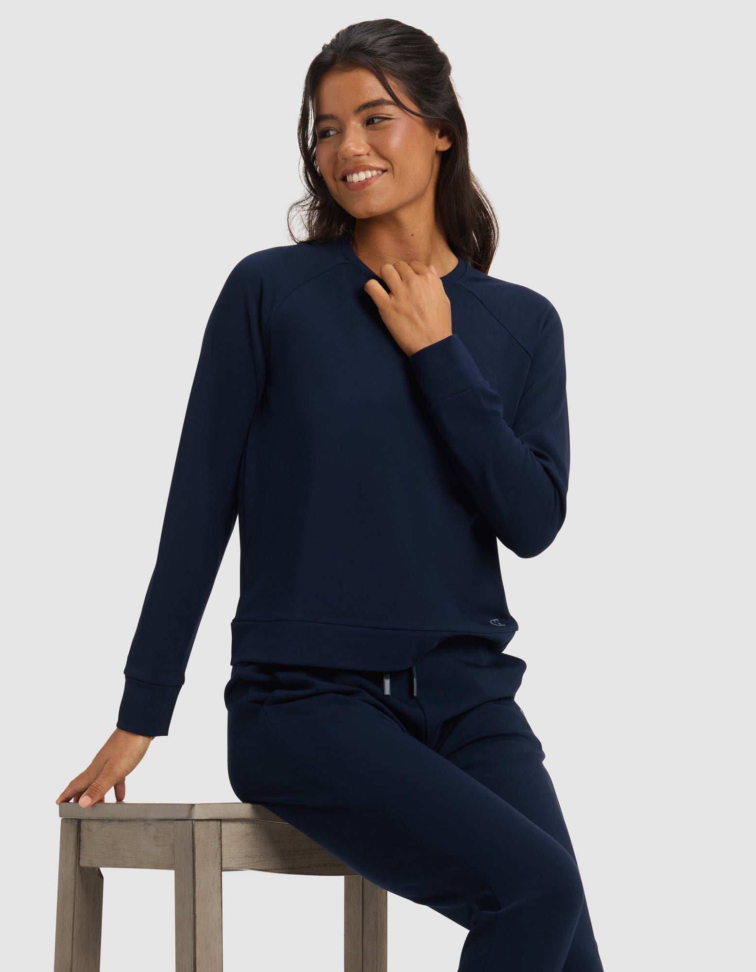 Women's Brushed Bamboo Pullover Crew - Image 24
