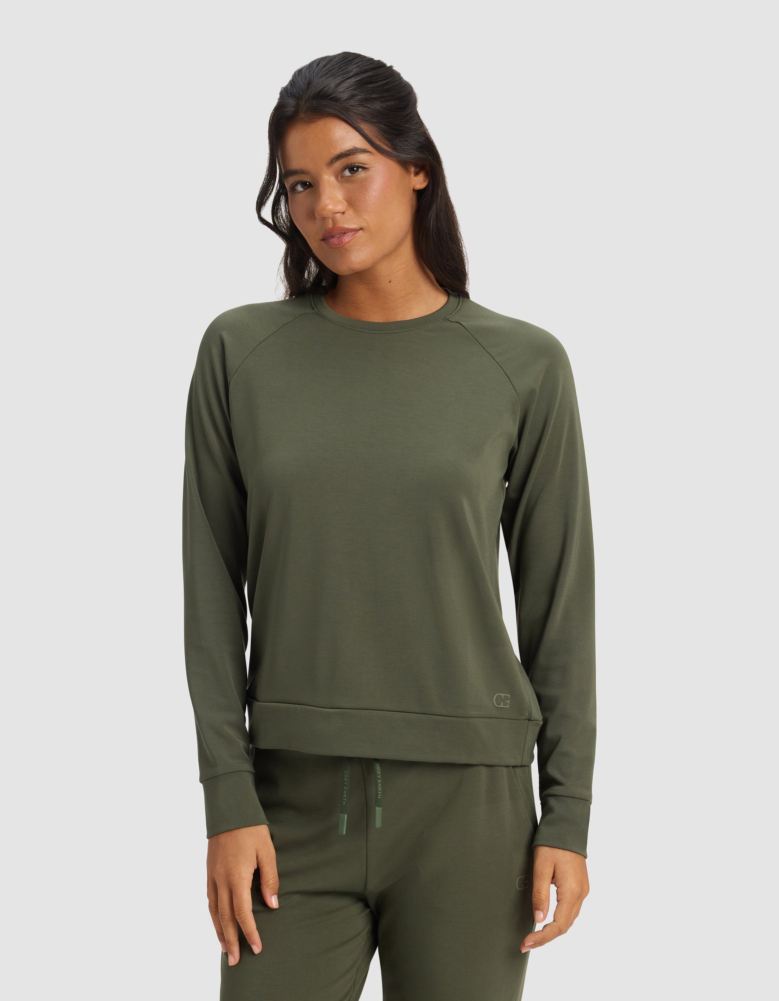 Women's Brushed Bamboo Pullover Crew - Image 26