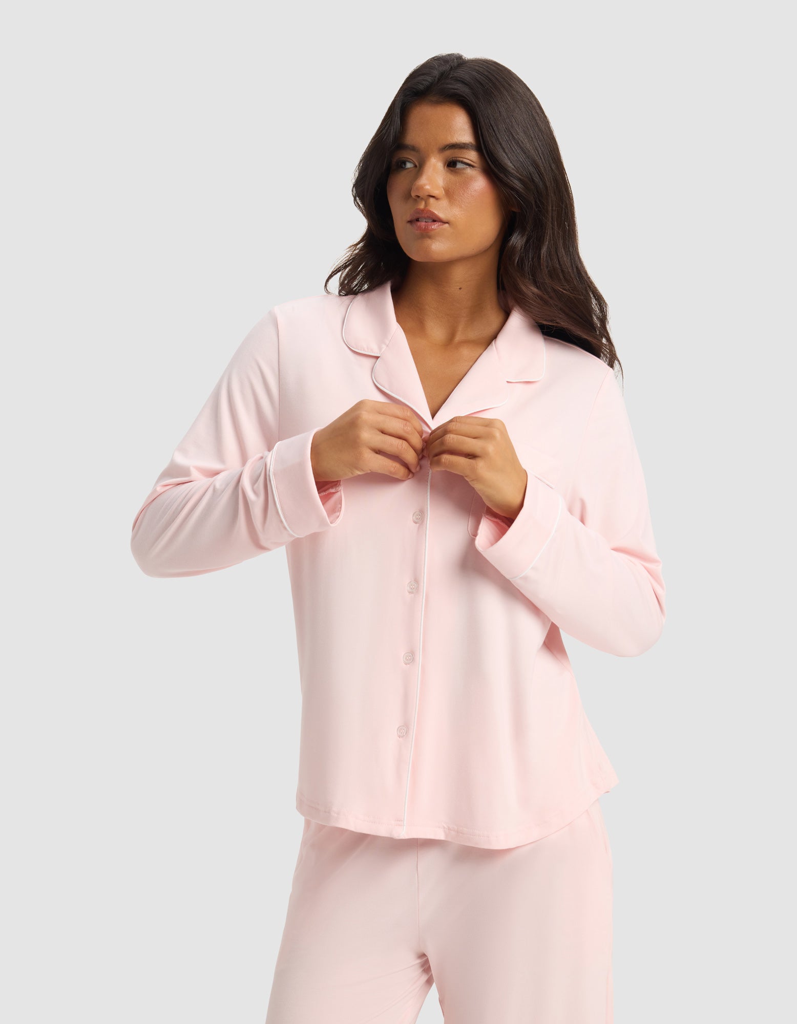 Women's Bamboo Stretch-Knit Long Sleeve Pajama Set - Image 72