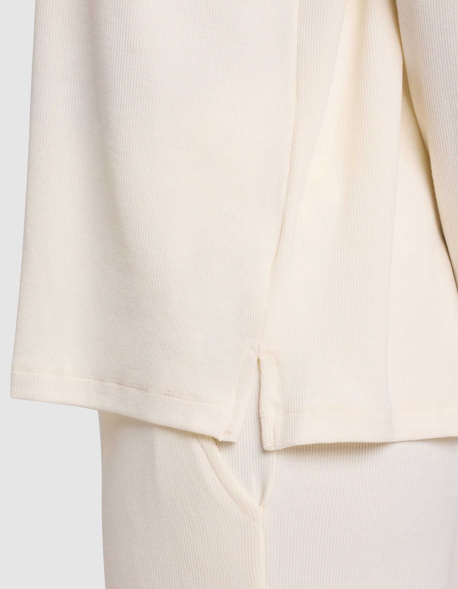 Women's Bamboo Rib-Knit Long Sleeve Lounge Top - Last Chance - Image 16