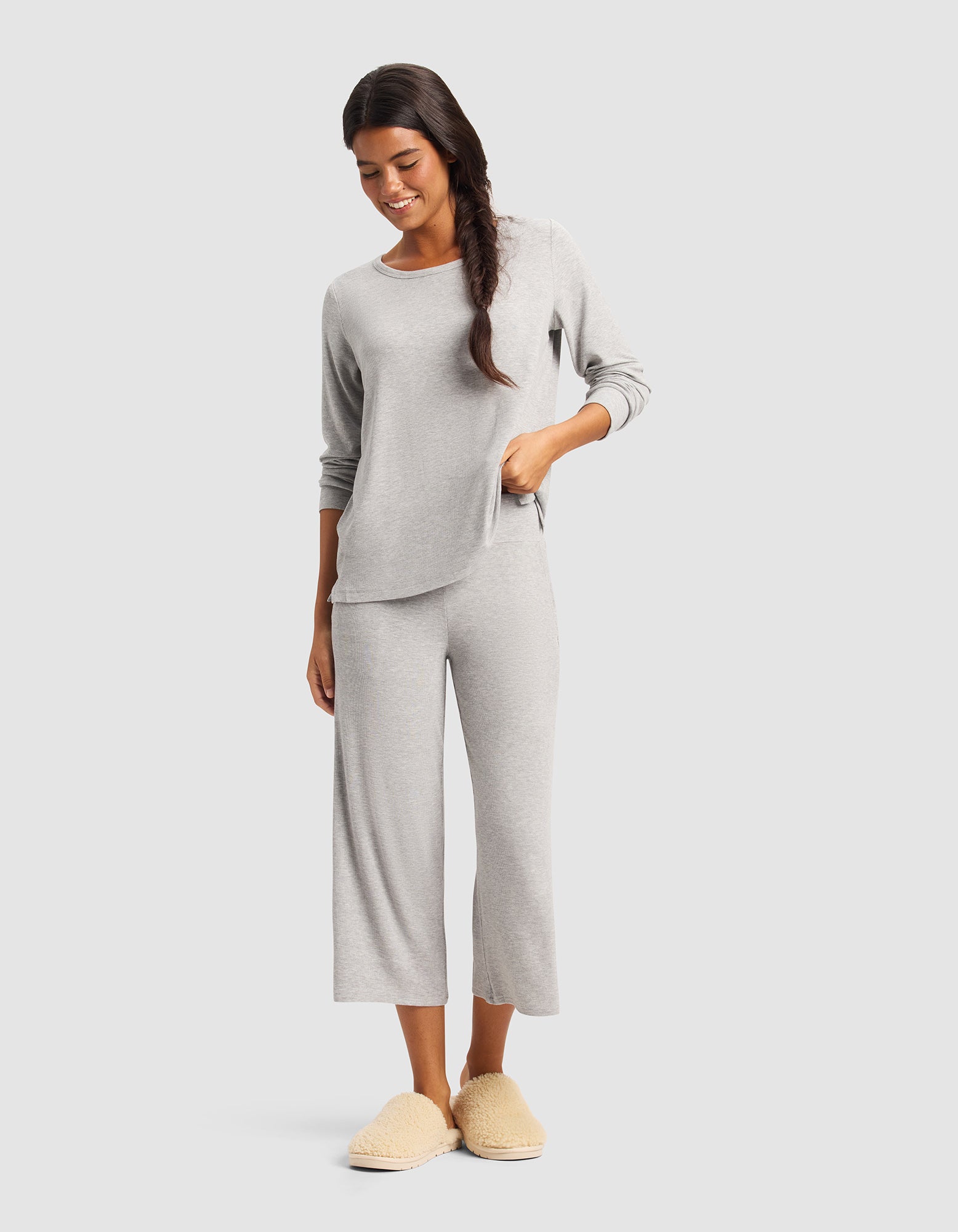 Women's Bamboo Rib-Knit Lounge Capri - Last Chance - Image 3