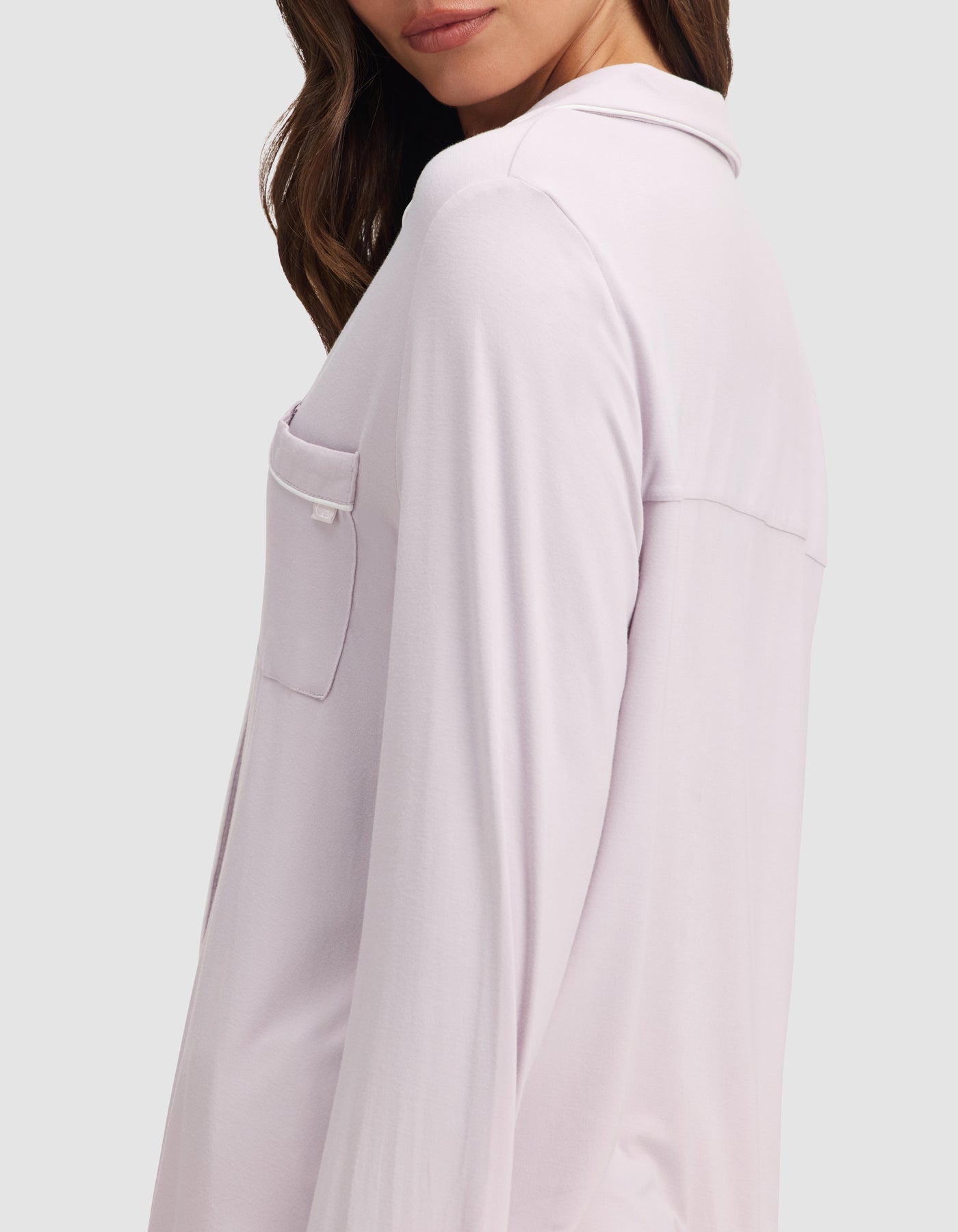 Women's Bamboo Stretch-Knit Long Sleeve Pajama Top - Image 57