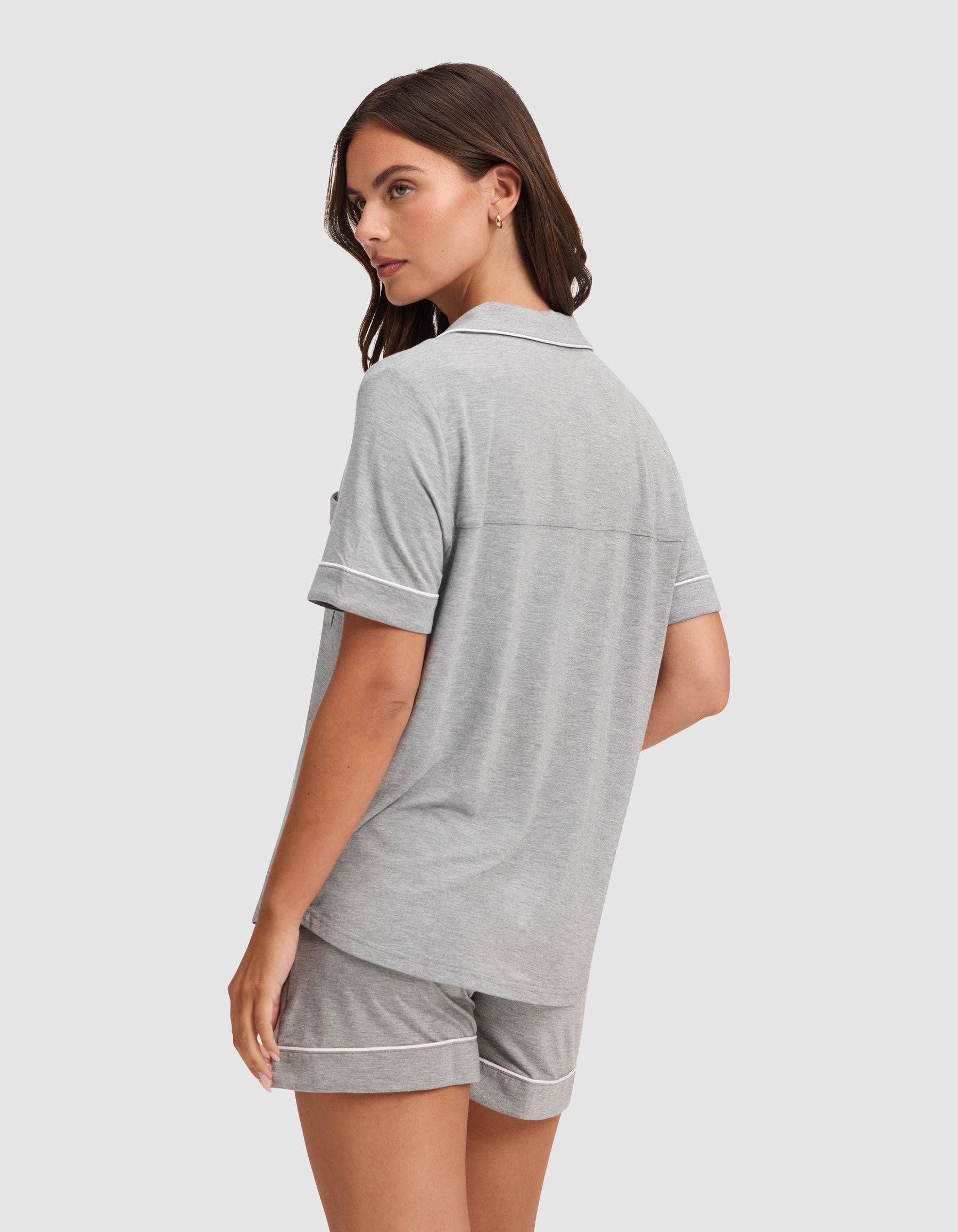 Women's Bamboo Stretch-Knit Short Sleeve Pajama Top - Image 21
