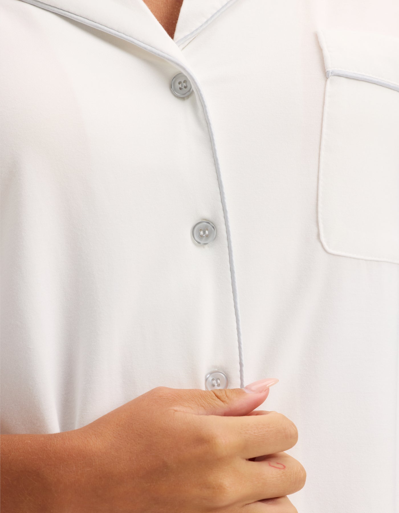 Women's Bamboo Stretch-Knit Short Sleeve Pajama Top - Image 8