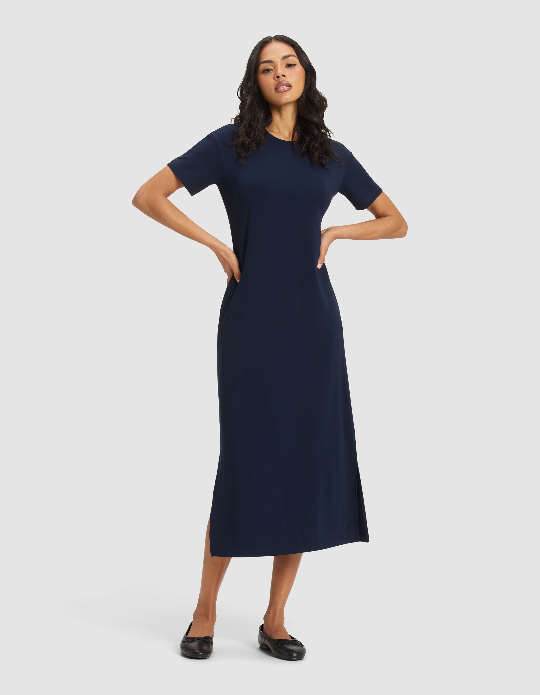 Women's Brushed Bamboo Midi Dress - Image 16