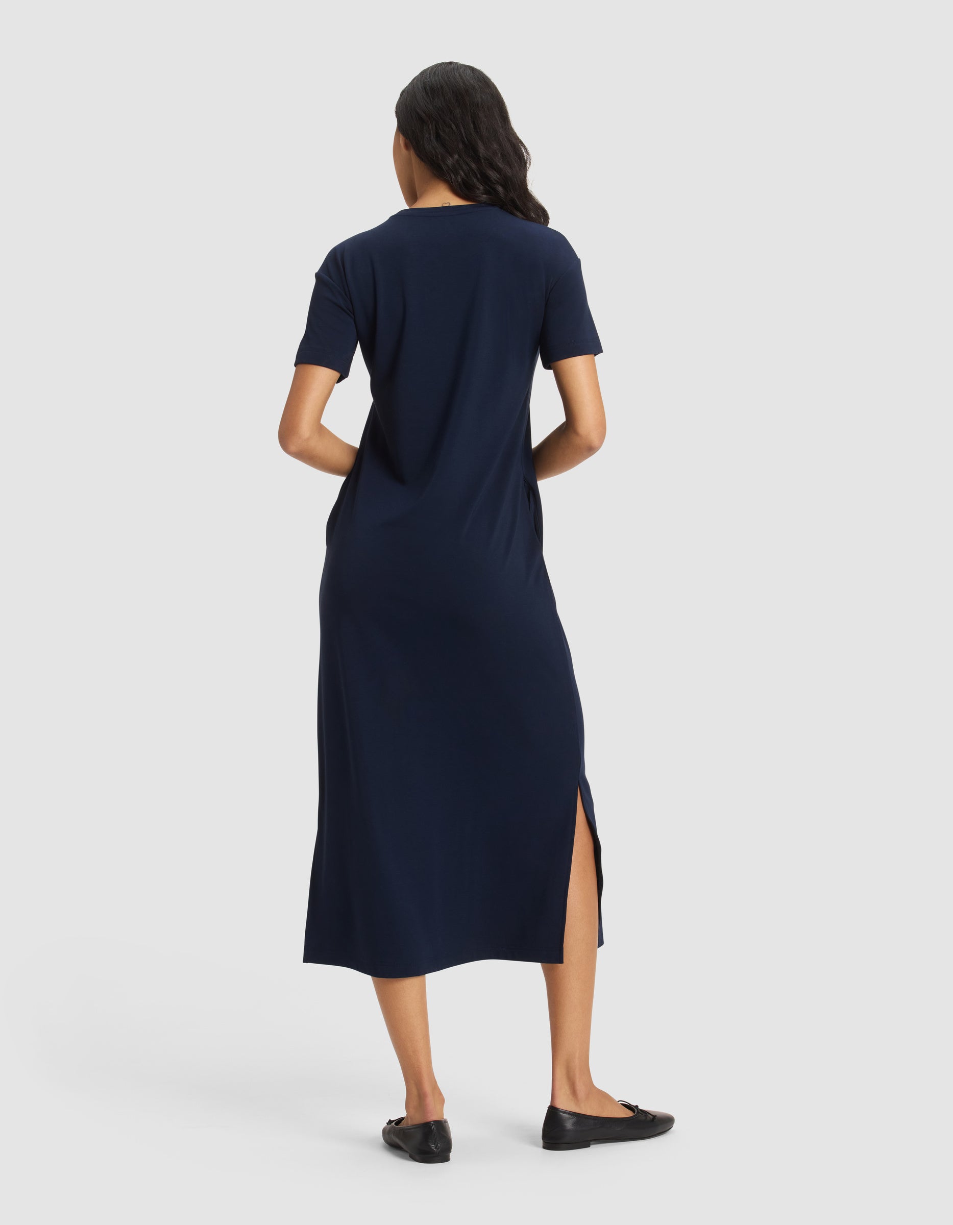 Women's Brushed Bamboo Midi Dress - Image 18