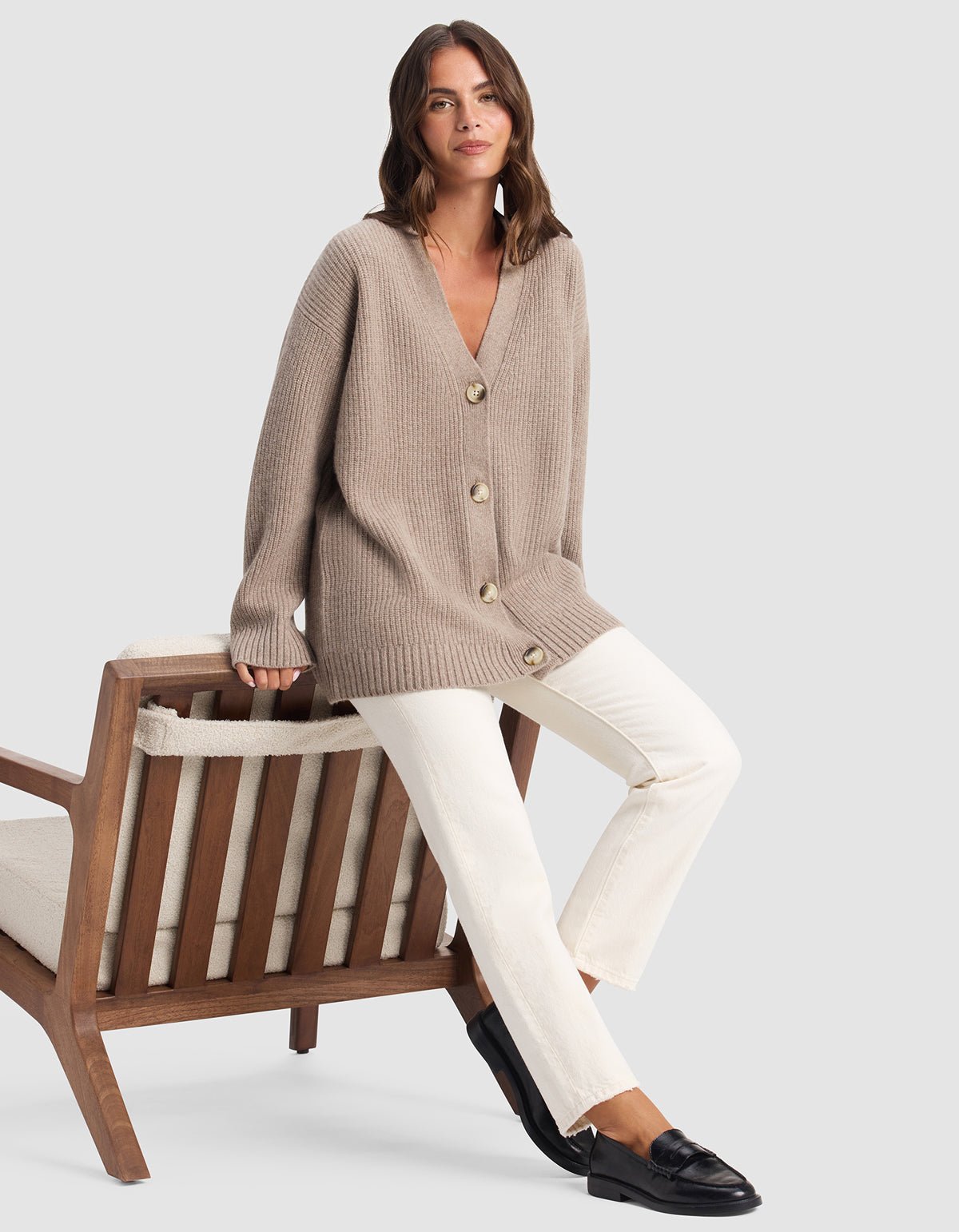 Oversized Sunday Cashmere Cardigan - Last Chance - Image 10