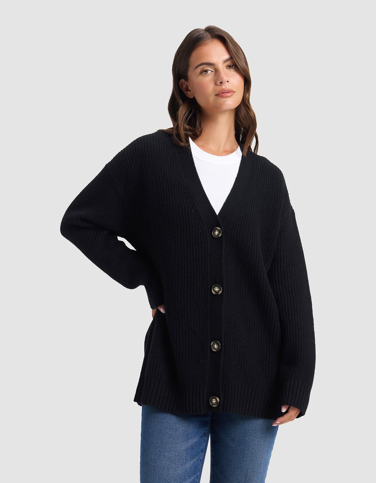 Oversized Sunday Cashmere Cardigan - Last Chance - Image 3