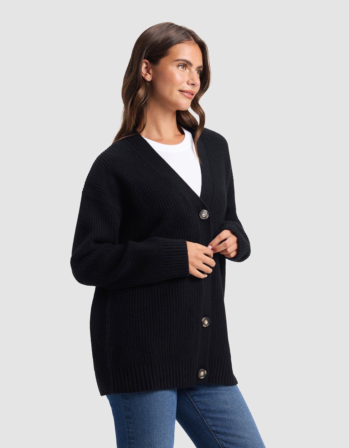 Oversized Sunday Cashmere Cardigan - Last Chance - Image 4