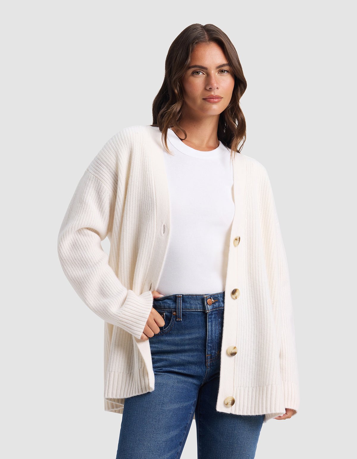 Oversized Sunday Cashmere Cardigan - Last Chance - Image 15