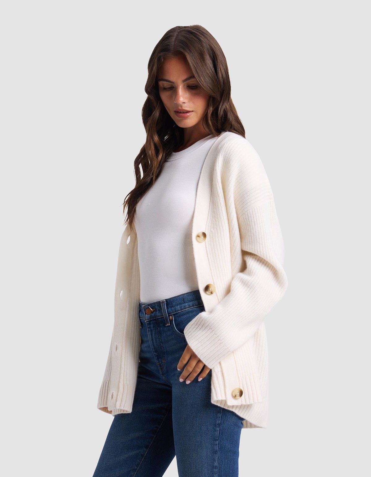Oversized Sunday Cashmere Cardigan - Last Chance - Image 16