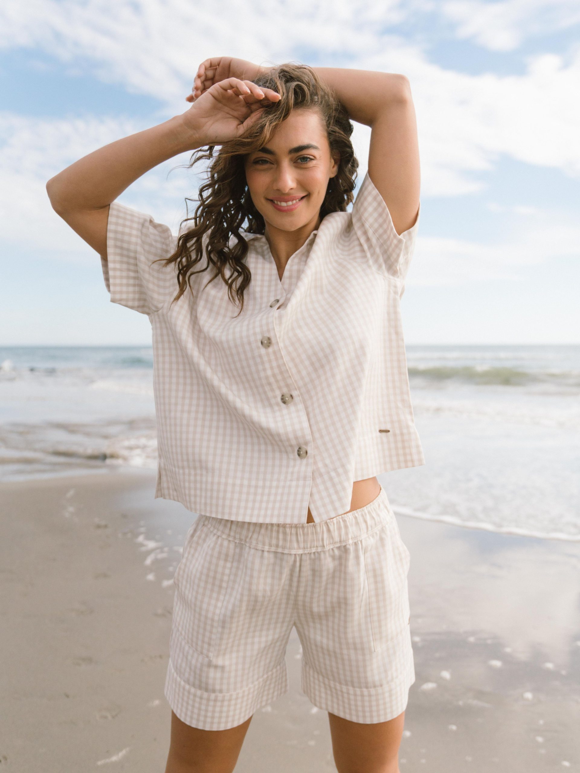 Women's Cozy Earth Coastal Comfort Short Sleeve Button Down - Last Chance - Image 9