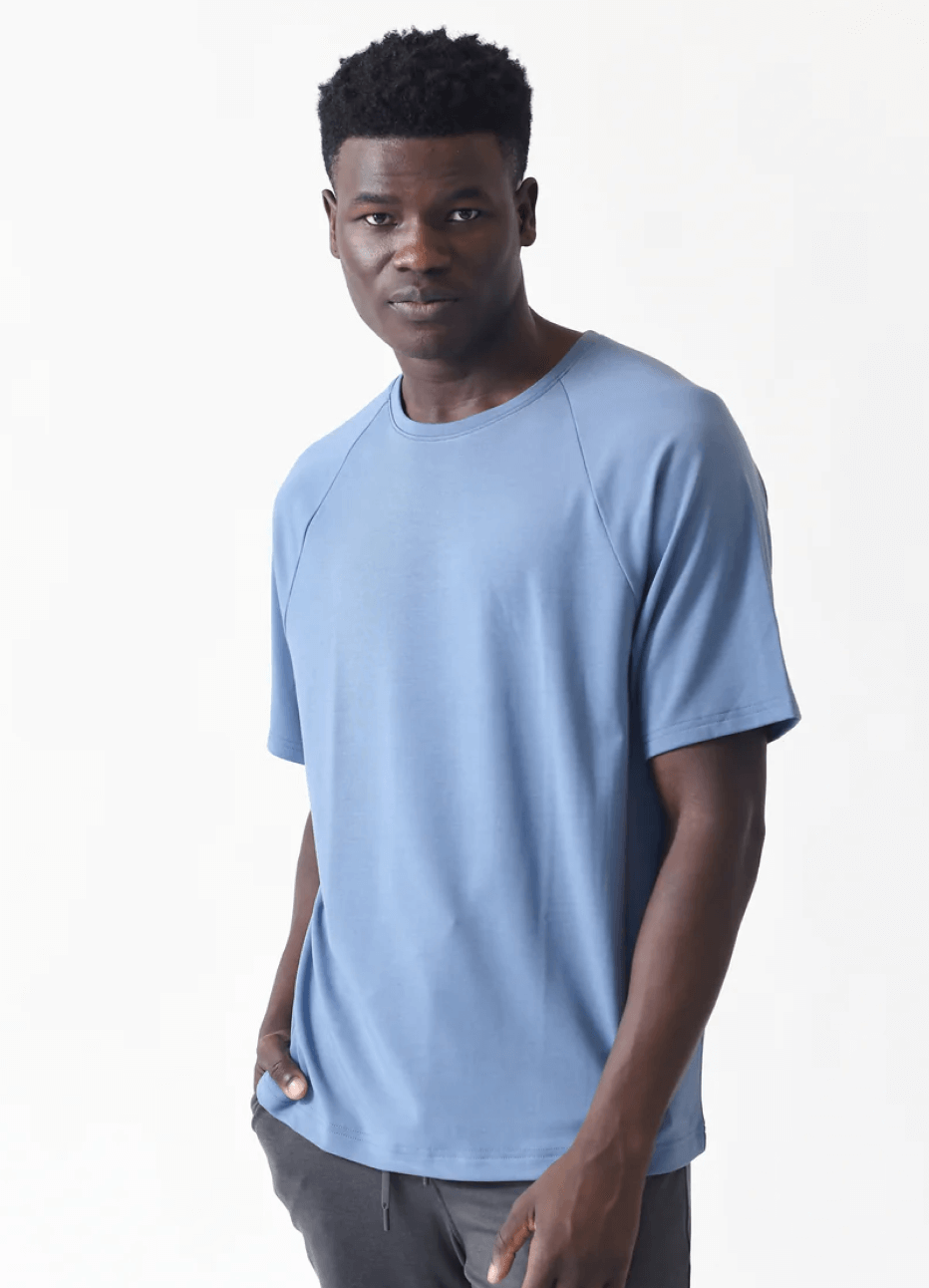 Men's Brushed Bamboo Raglan Tee - Last Chance - Image 15